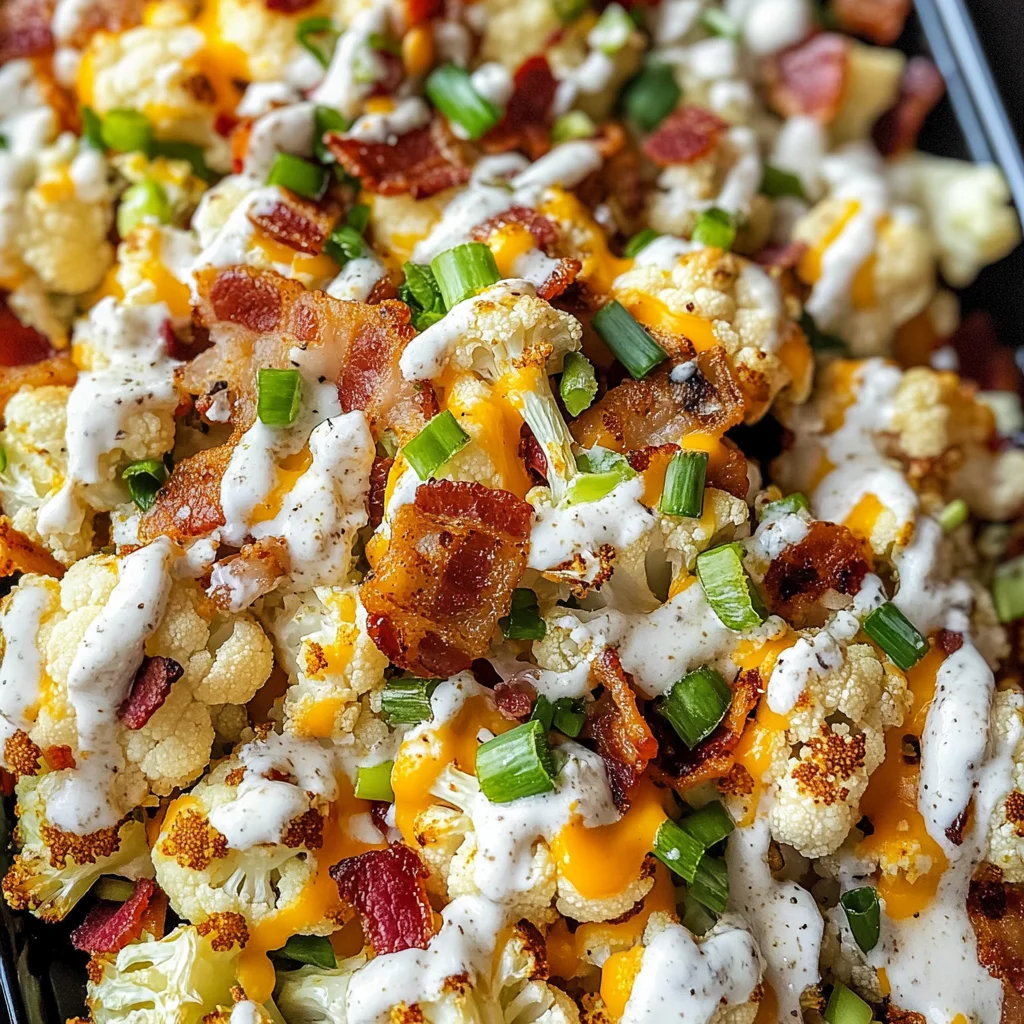 Loaded Roasted Cauliflower