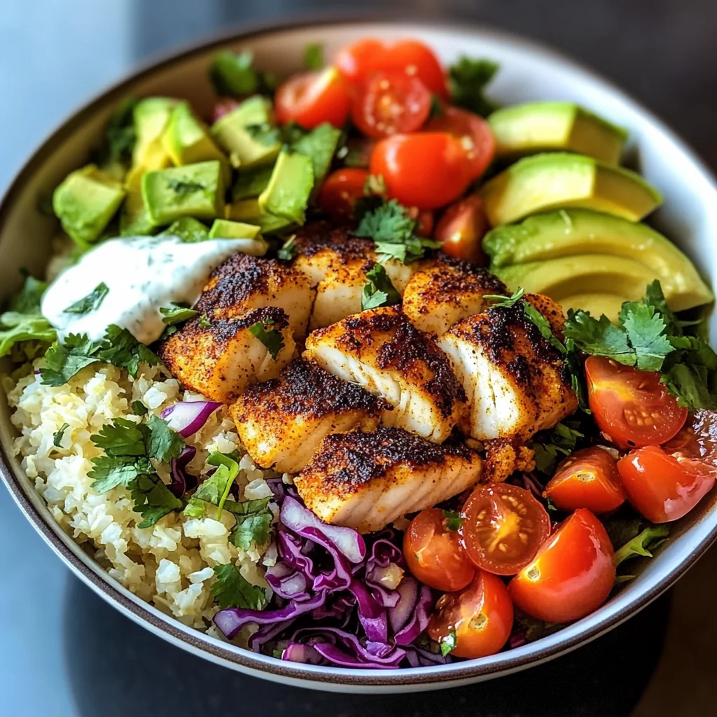 Low-Carb Fish Taco Bowls