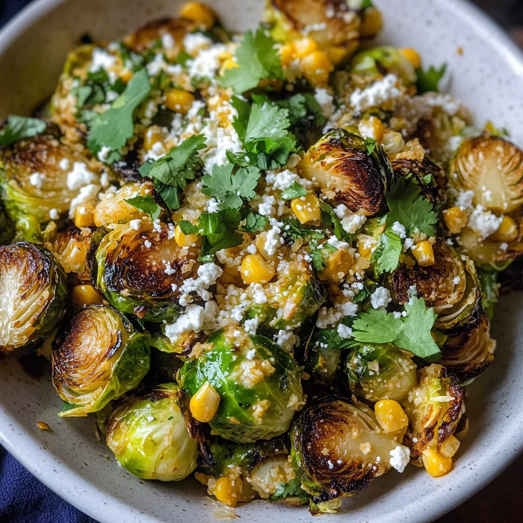 Mexican Street Corn Brussels Sprouts
