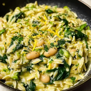 One-Pan Lemony Leek Orzo