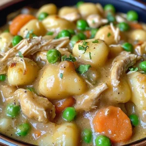 One Pot Gnocchi Chicken Pot Pie