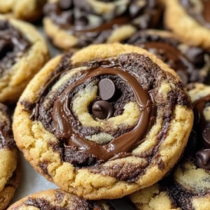 Peanut Butter Brownie Swirl Cookies