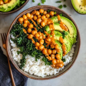 Peanut Chickpea Buddha Bowl