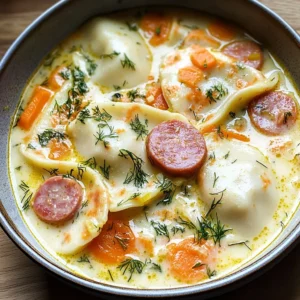 Pierogi Dill Soup