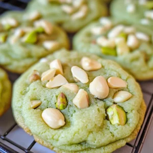 Pistachio Pudding Cookies