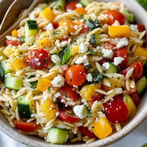 Rainbow Orzo Salad