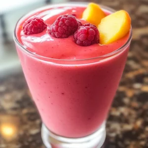 Raspberry Peach Smoothie
