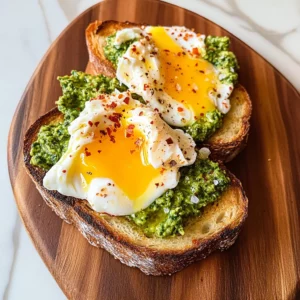 Ricotta Pesto Sourdough Toast
