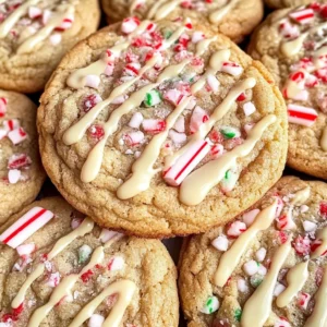 White Chocolate Candy Cane Cookies