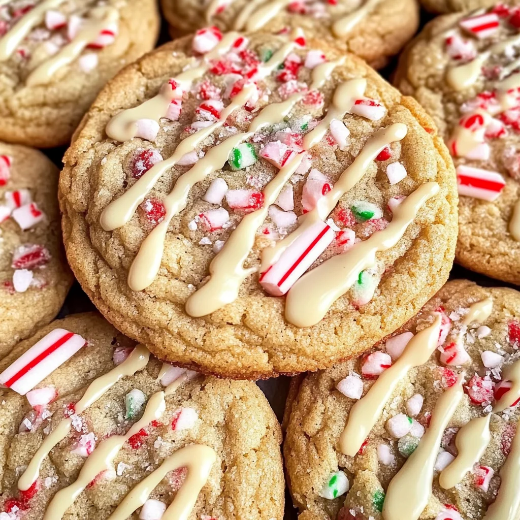 White Chocolate Candy Cane Cookies