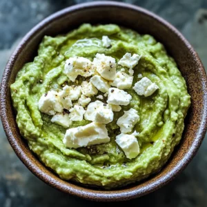 avocado feta protein dip (quick snack)