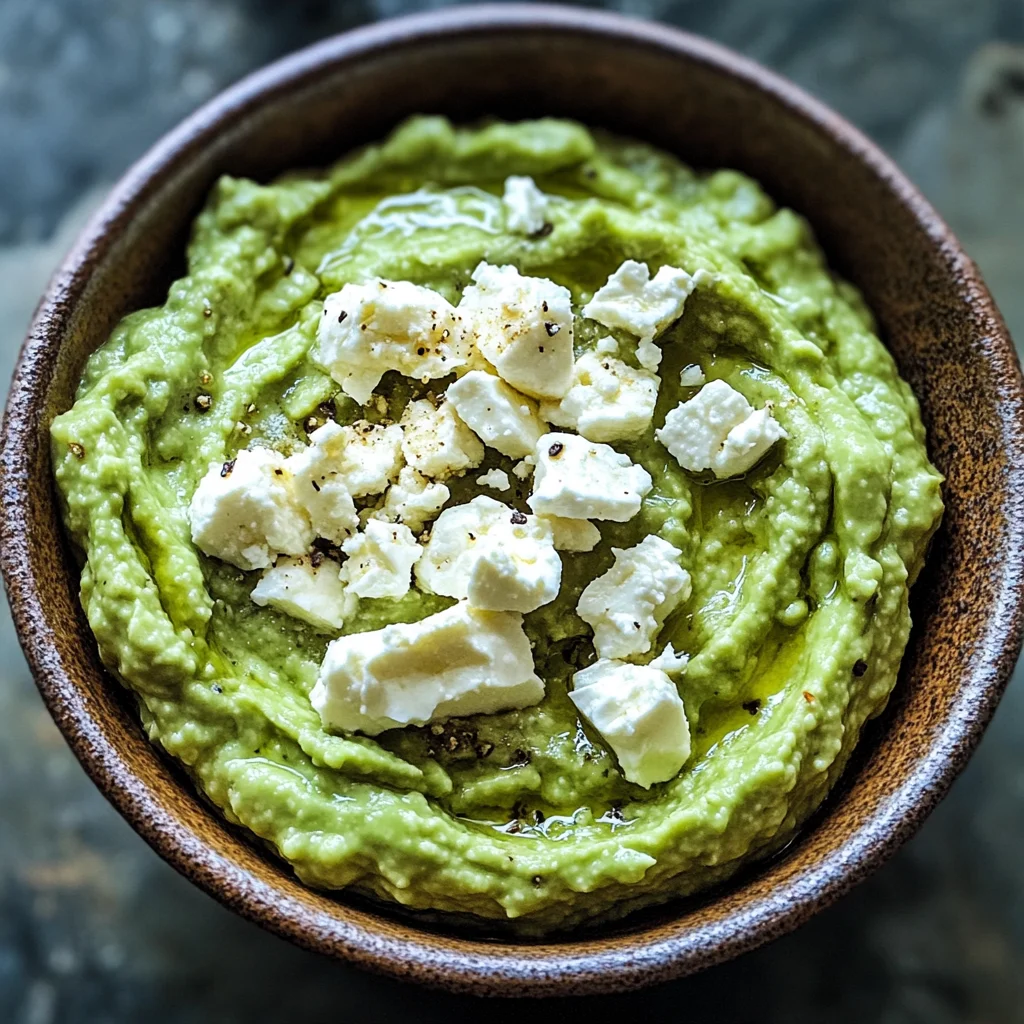 avocado feta protein dip (quick snack)