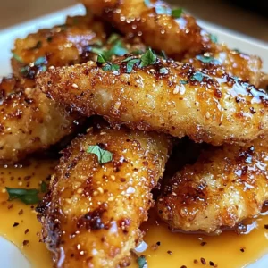 Air Fryer Honey Butter Garlic Chicken Tenders Recipe