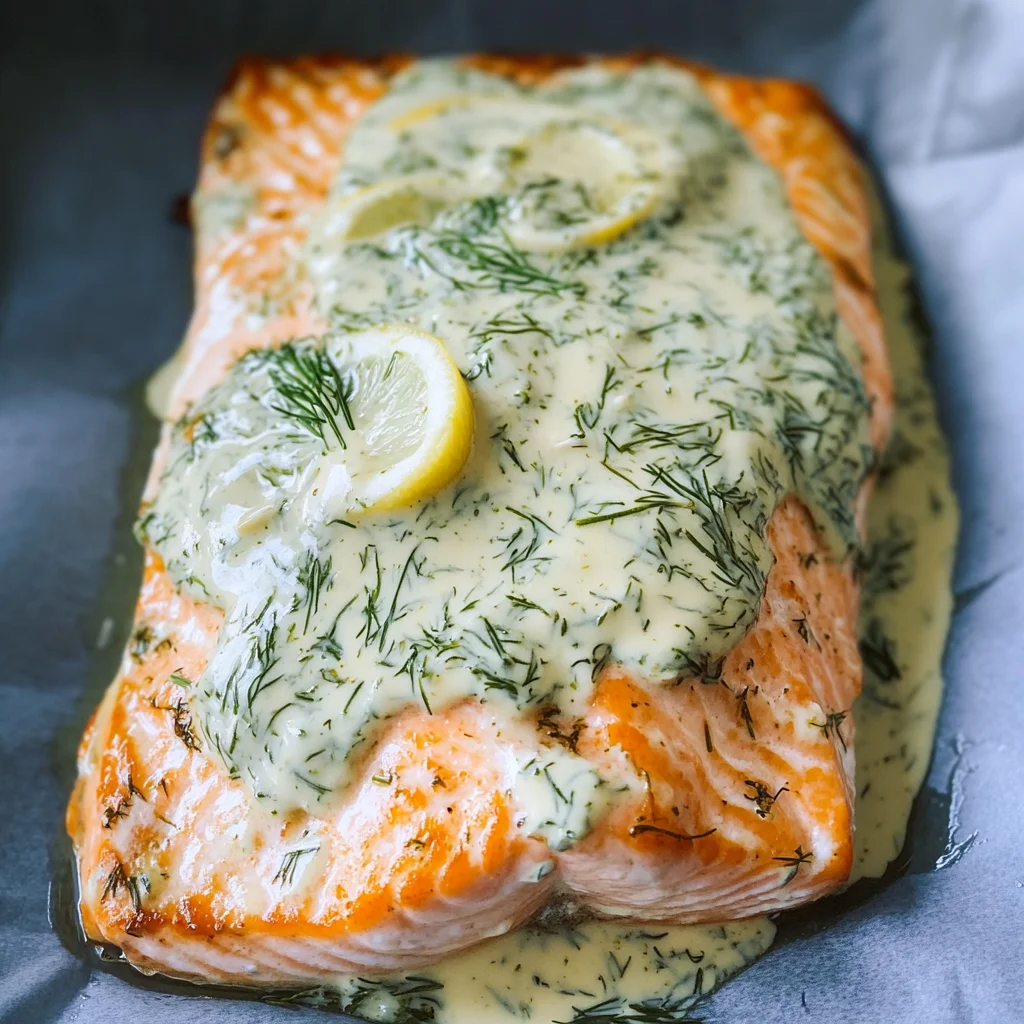 Baked Salmon With Garlic Mayo