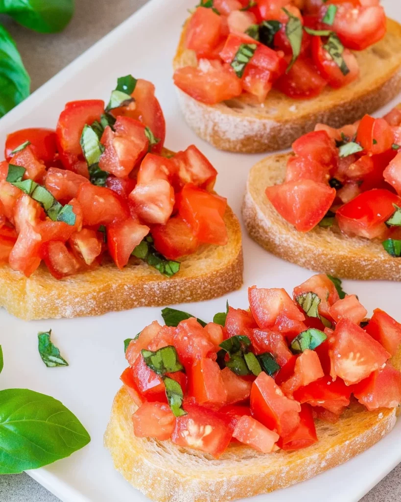 Bruschetta mit Tomaten - klassisch italienisch