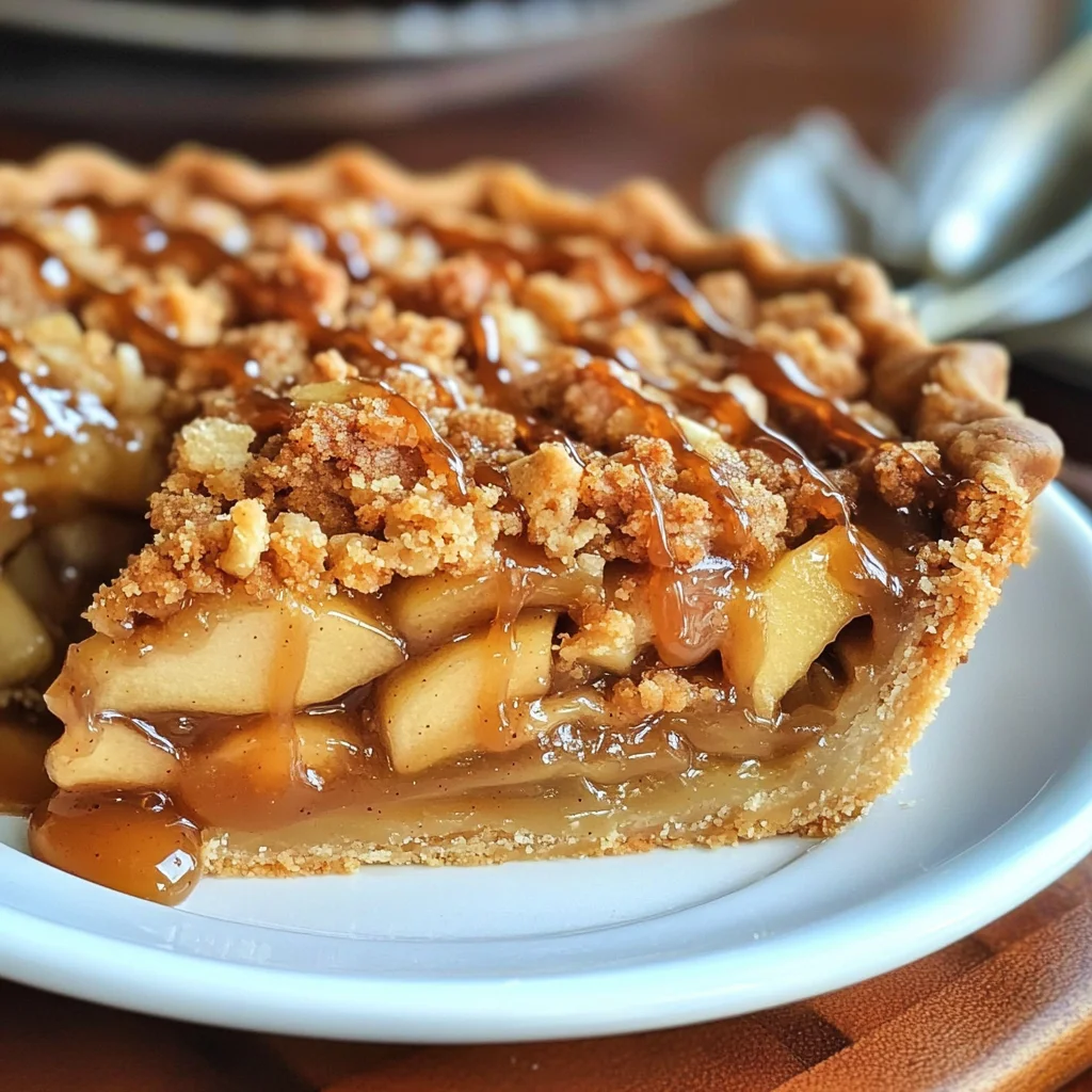 Caramel Apple Pie with Cookie Crust