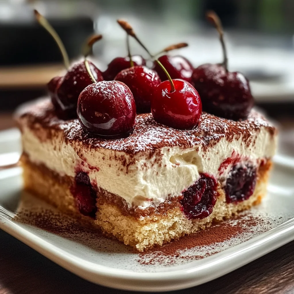 Cherry Amaretto Tiramisu
