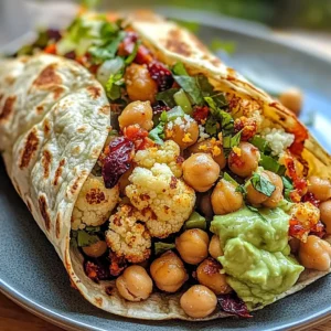 Chili Lime Chickpea Cauliflower Wrap Recipe