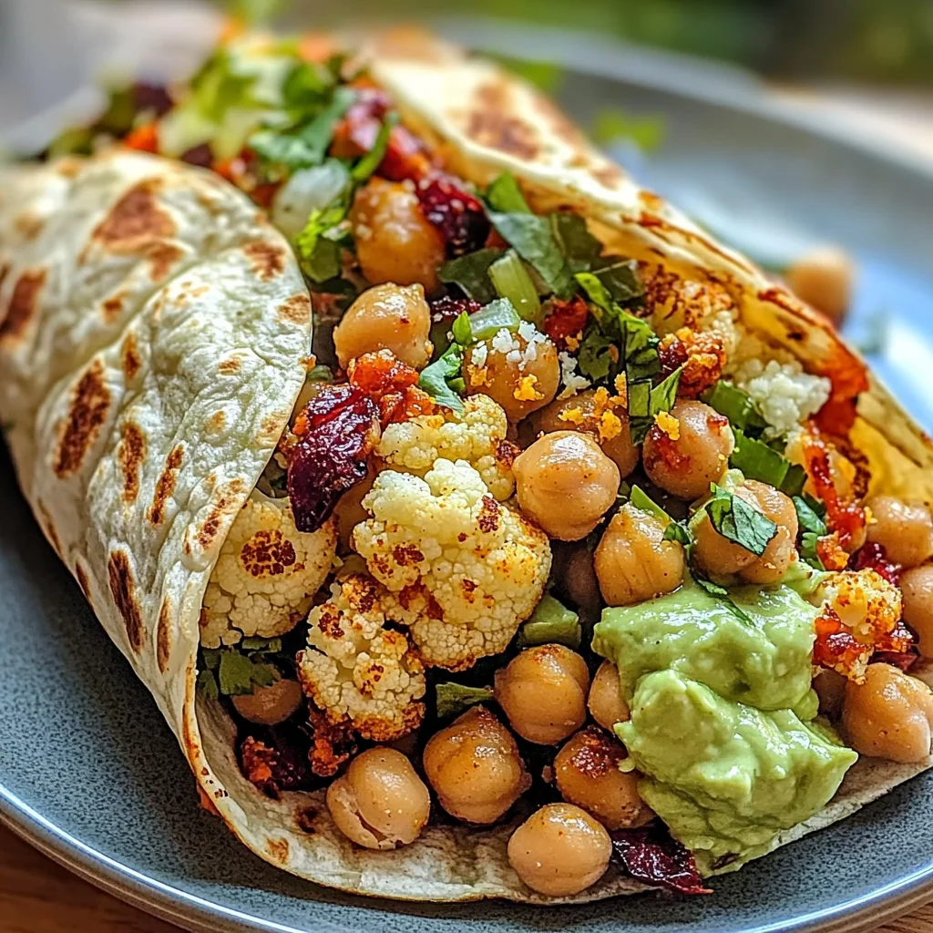 Chili Lime Chickpea Cauliflower Wrap Recipe