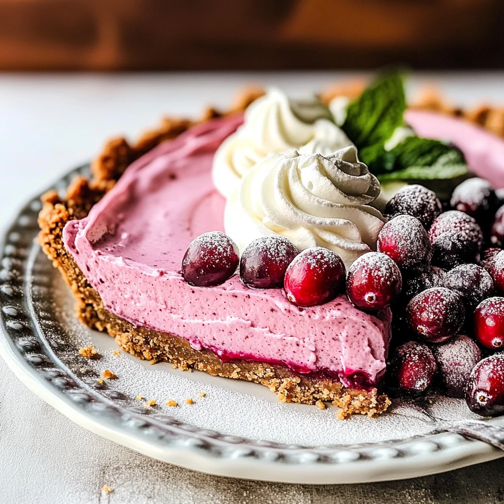 Cranberry Mousse Pie