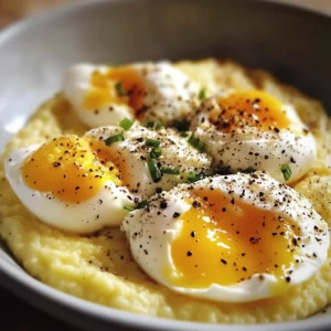 Creamy Polenta with Poached Eggs