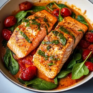 Creamy Roasted Red Pepper Salmon Recipe - Delicious & Easy