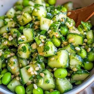 Cucumber Edamame Salad