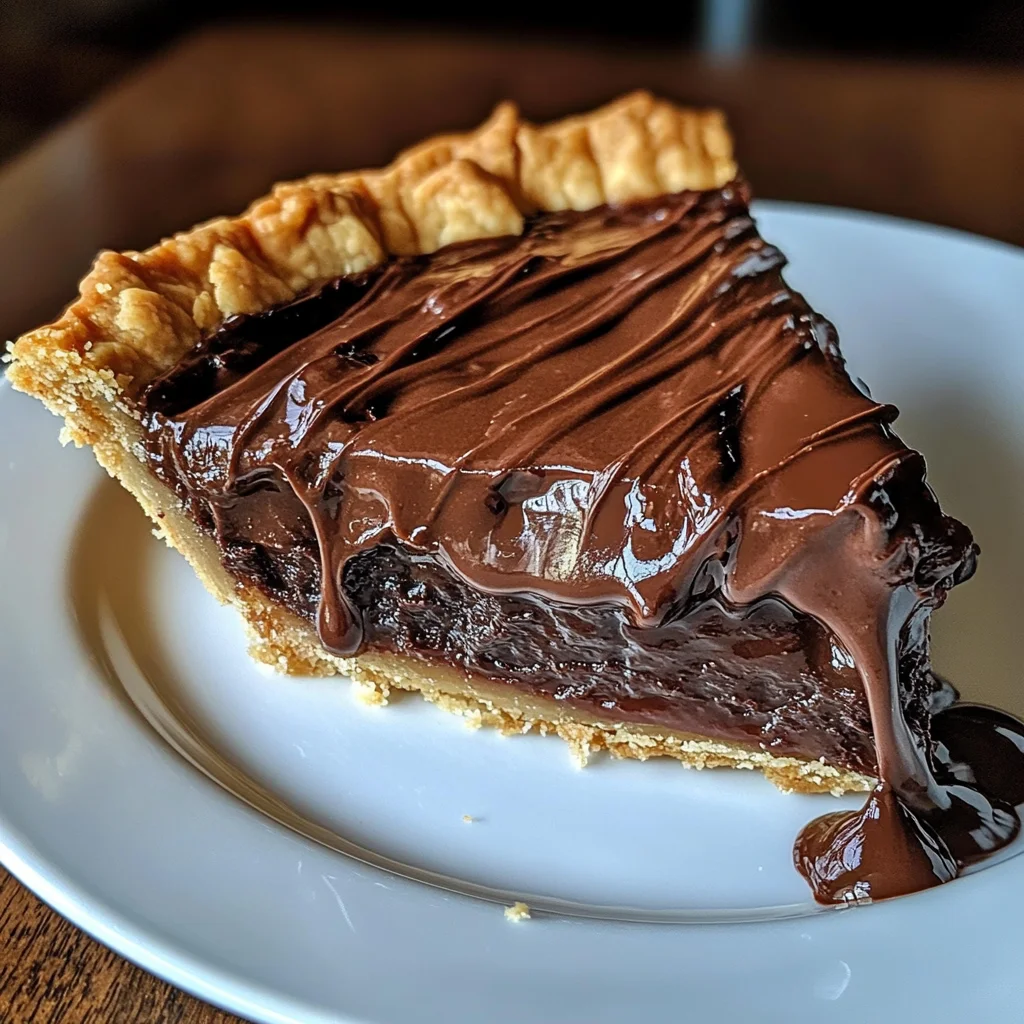 Decadent Hot Fudge Pie