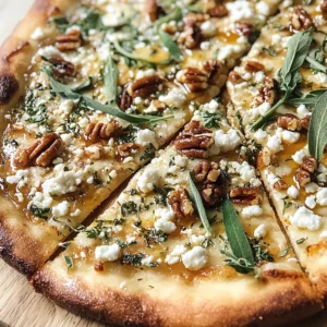 Grilled Honey Goat Cheese Pizza