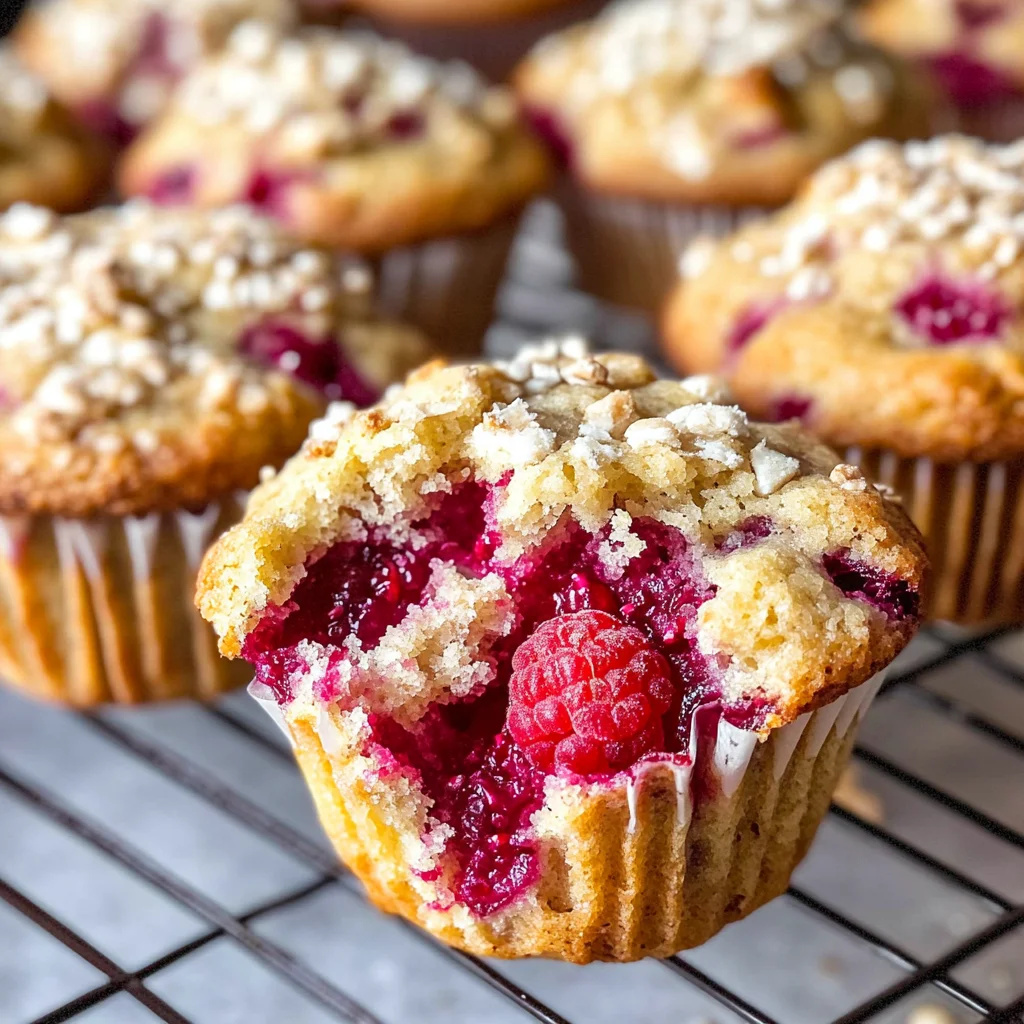 Healthy Raspberry Muffins