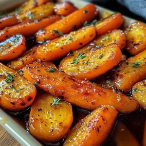Honey Garlic Butter Roasted Carrots