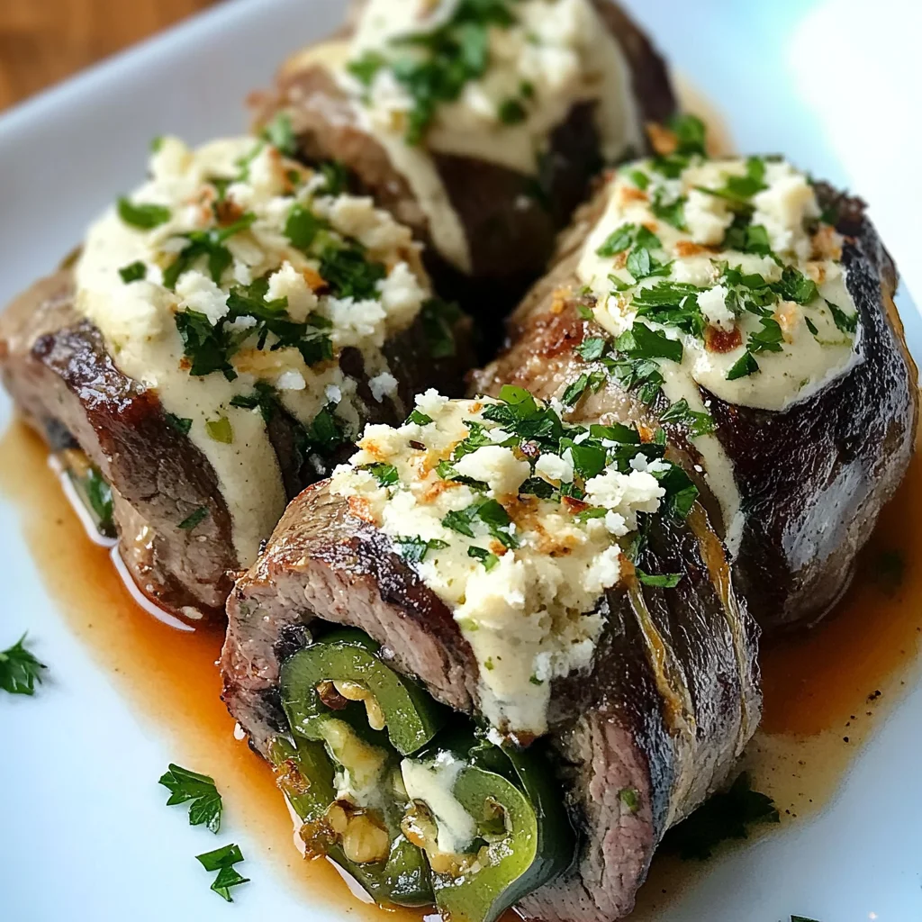 Irresistible Hatch Green Chile Steak Roll Ups