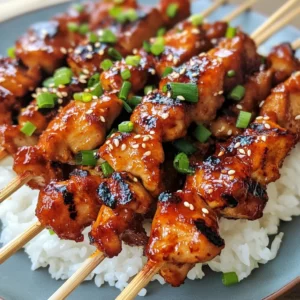 Korean Chicken Skewers