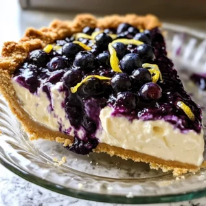 Lemon Blueberry Cream Pie