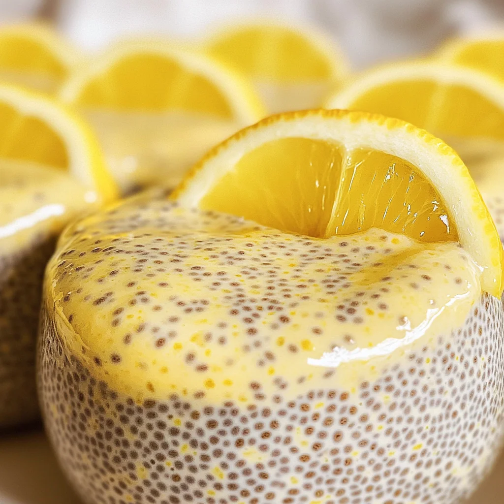 Lemon Cream Chia Pudding with Oat Milk