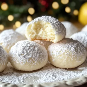 Lemon Cream Snowball Cookies – Melt-in-Your-Mouth Holiday Magic