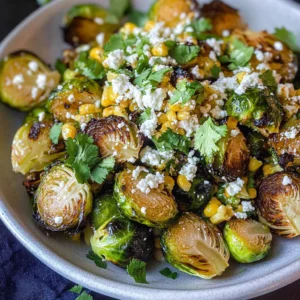 Mexican Street Corn Brussels Sprouts