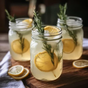 Mint and Rosemary Lemonade with Vanilla