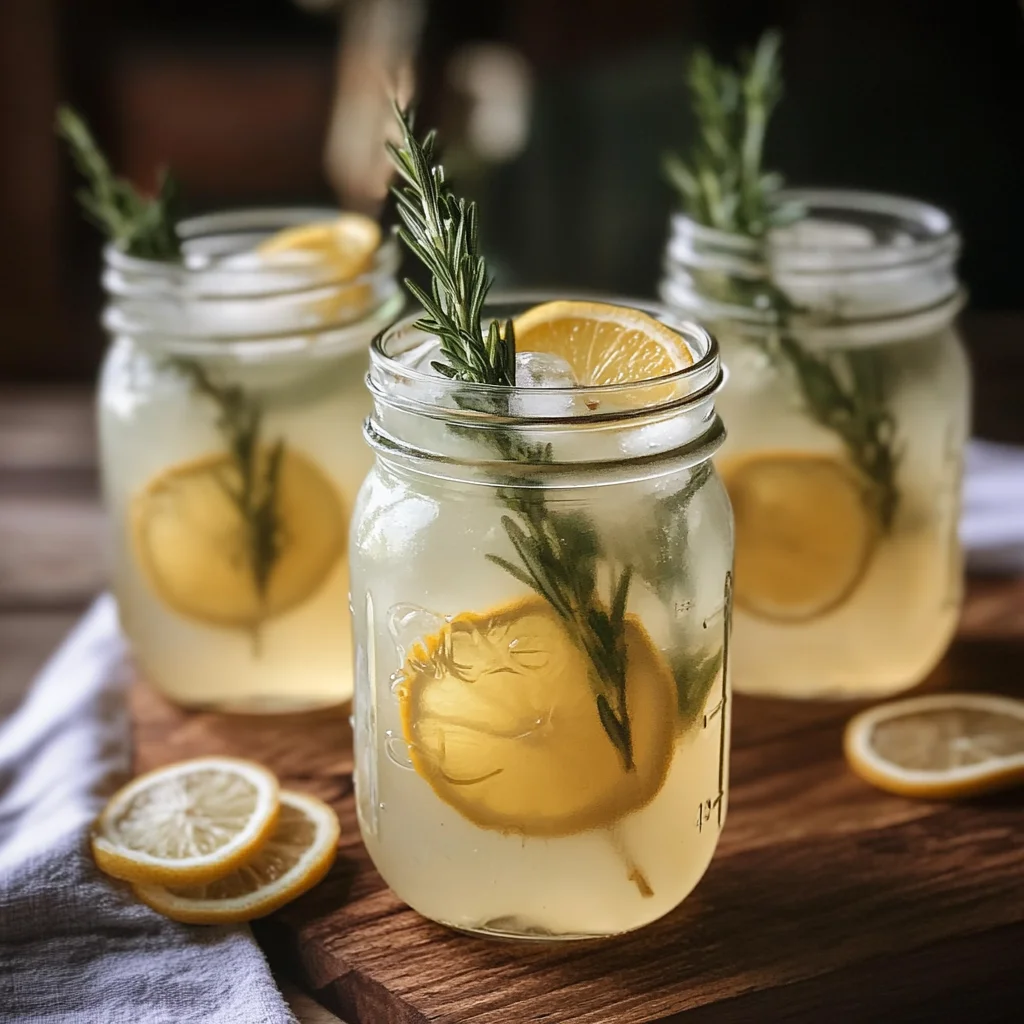 Mint and Rosemary Lemonade with Vanilla