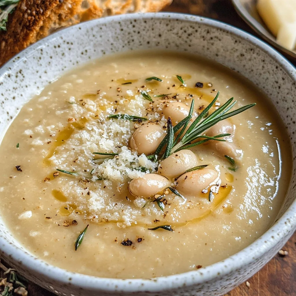 Rosemary Roasted Garlic Bean Soup