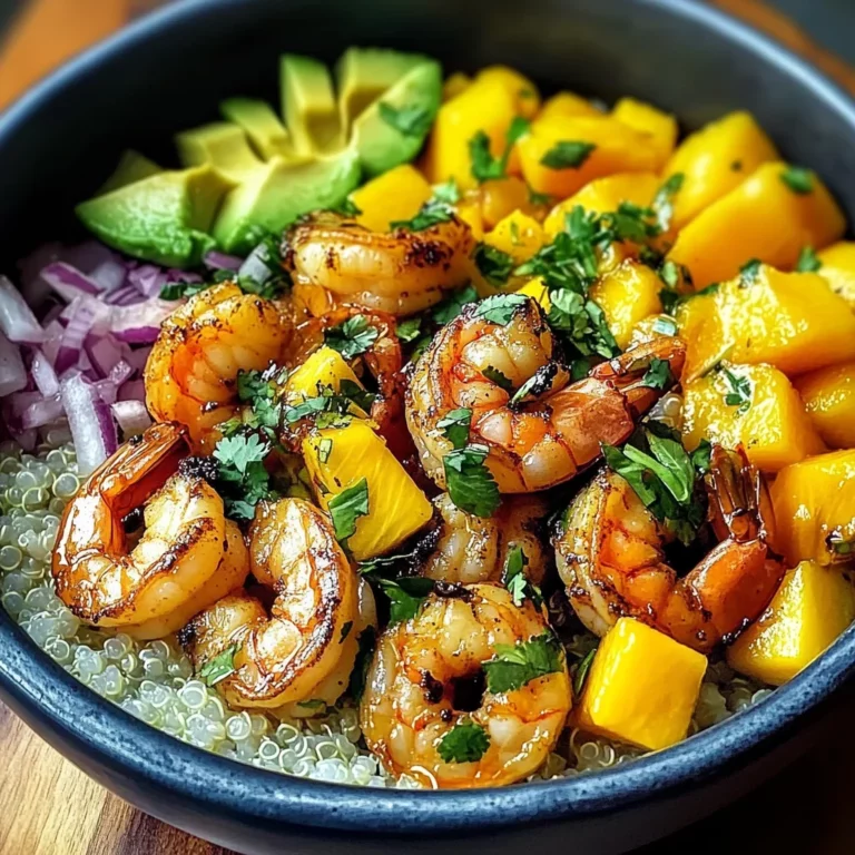 Shrimp Avocado Mango Bowls