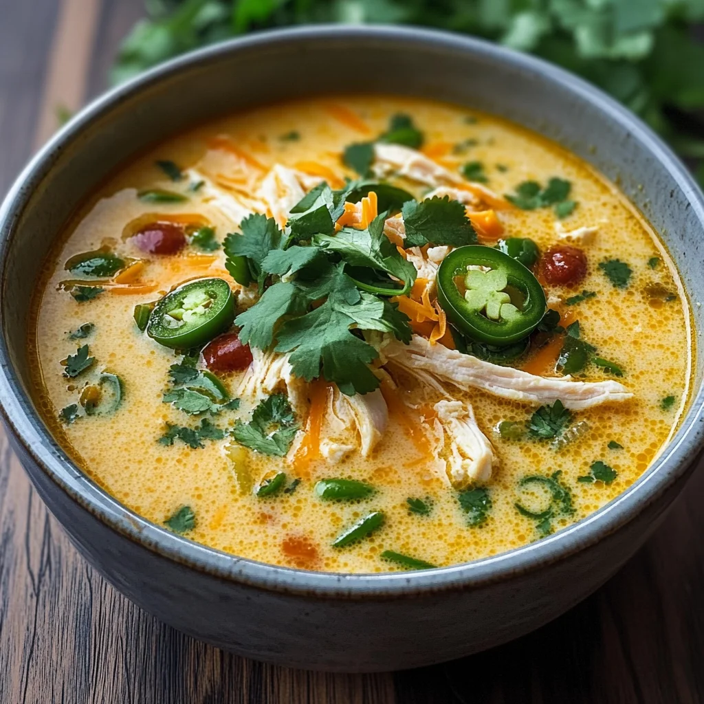 Spicy Jalapeño Popper Chicken Soup