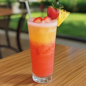 Strawberry Pineapple Lemonade Mocktail