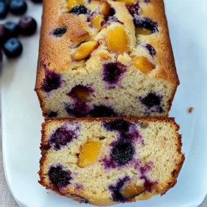 Blueberry Peach Bread