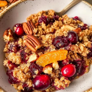 Cranberry Orange Pecan Crisp