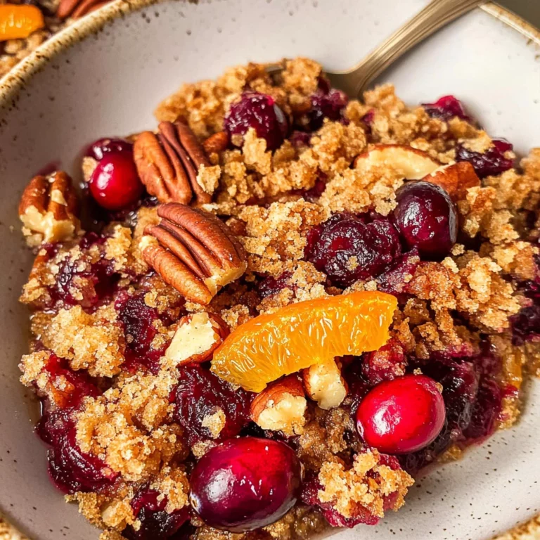 Cranberry Orange Pecan Crisp