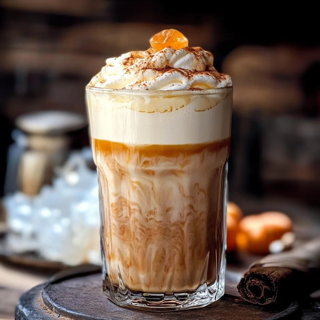 Iced Pumpkin Cream Chai Tea Latte (Starbucks Inspired)