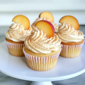 Peach Bellini Cupcakes