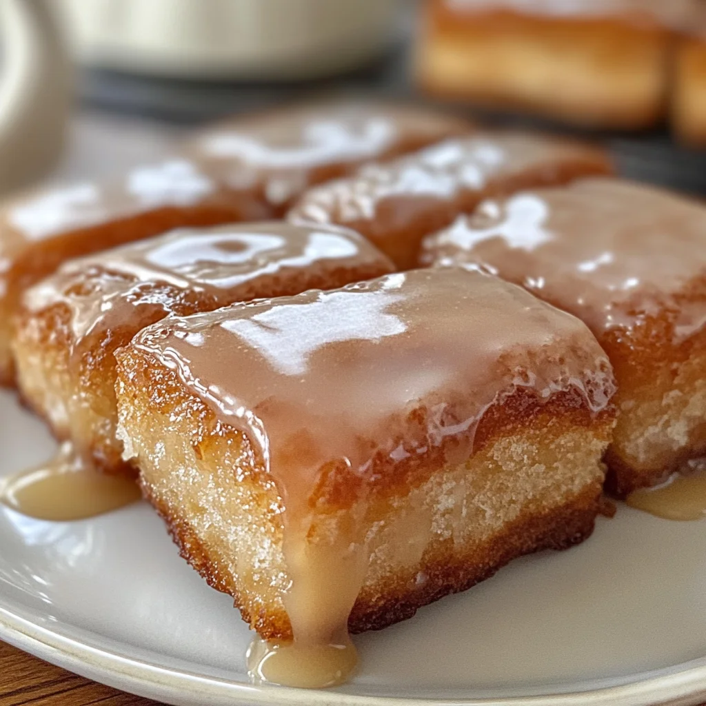 Soft Baked Maple Donut Bars