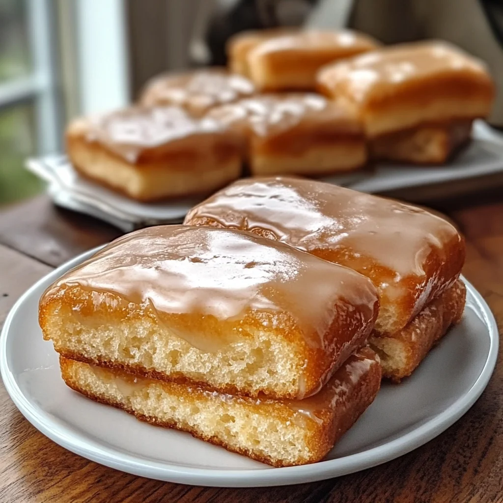 Soft Baked Maple Donut Bars Recipe